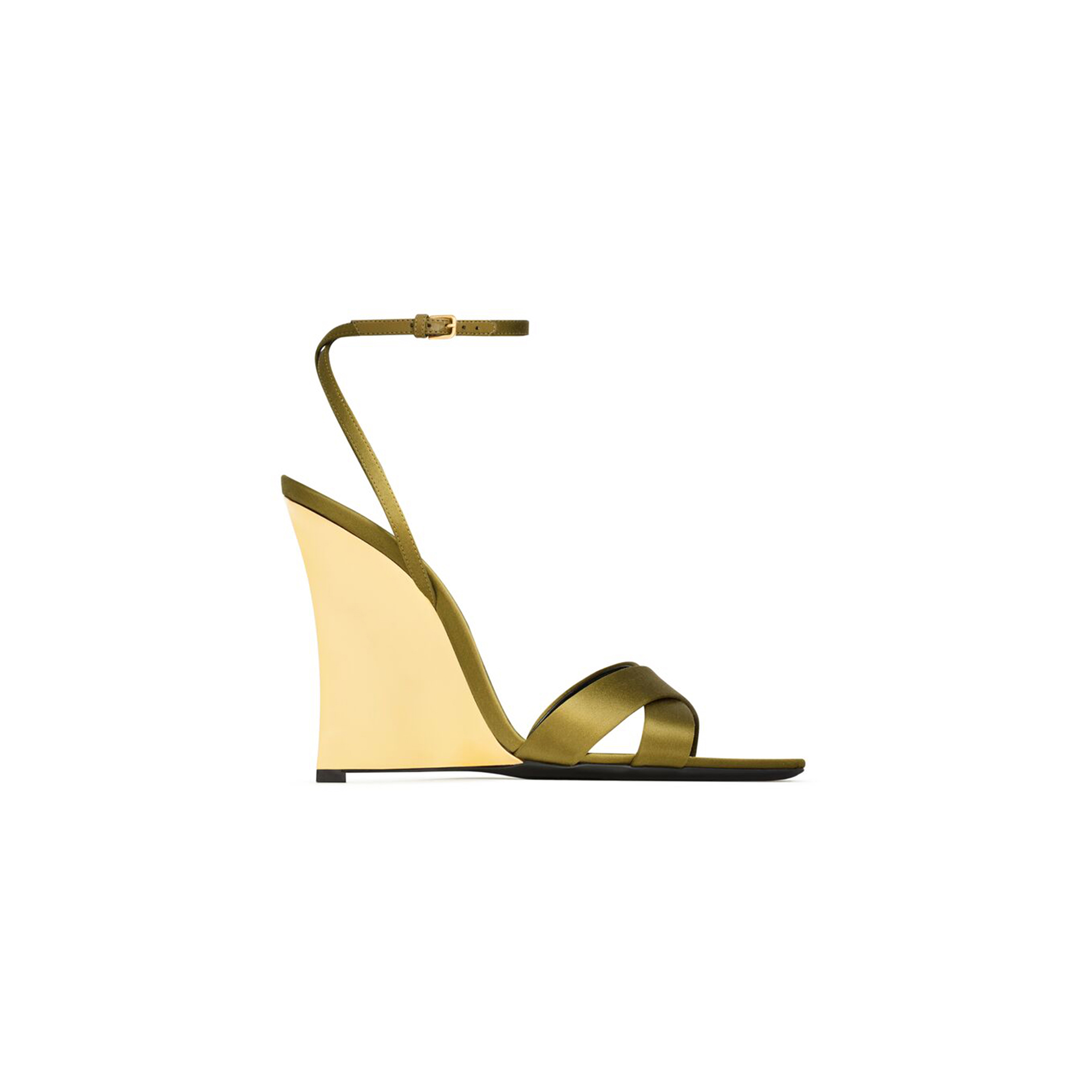 Y*L lucienne wedges in satin crepe 8302879qnao2309